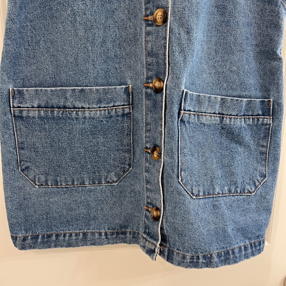 B by Boulevard Denim Dress Y2K 90s 80s--Size Medium - Picture 3 of 9
